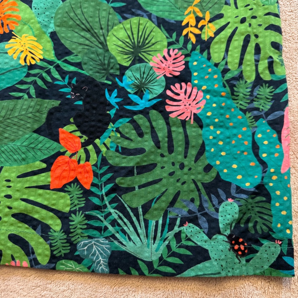 Vilagallo Jungle Print Shift Dress Tropical Safari Resort Vacation SZ EU 36/US 4 - Picture 7 of 16